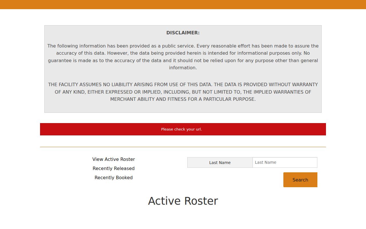 Official Teller County custody search controls