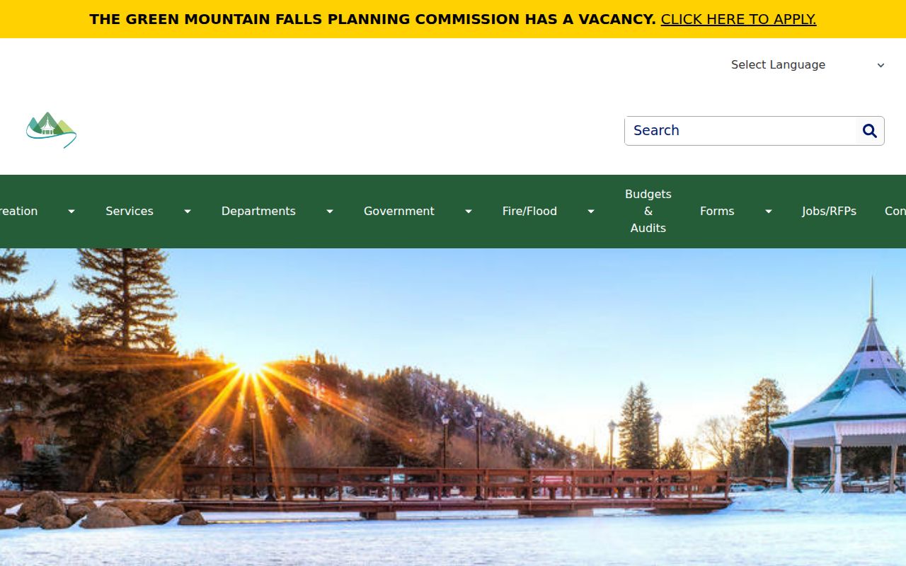 Green Mountain Falls official town website